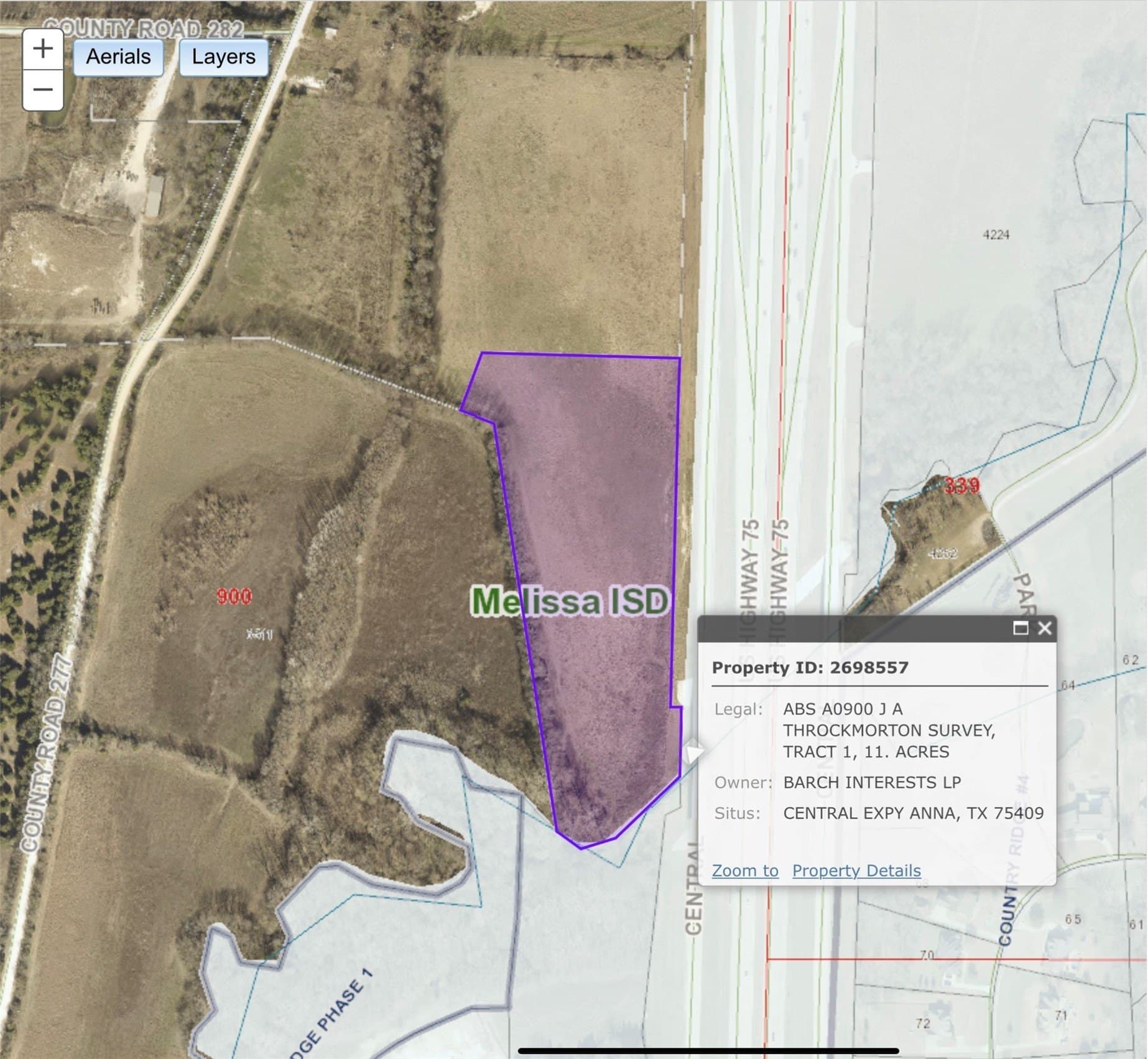 11 acres in Collin County