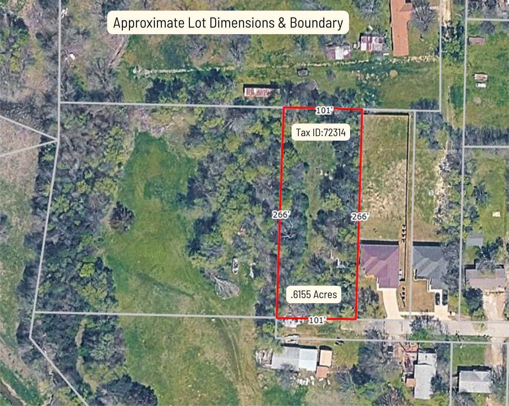 0.62 acres in Hunt County
