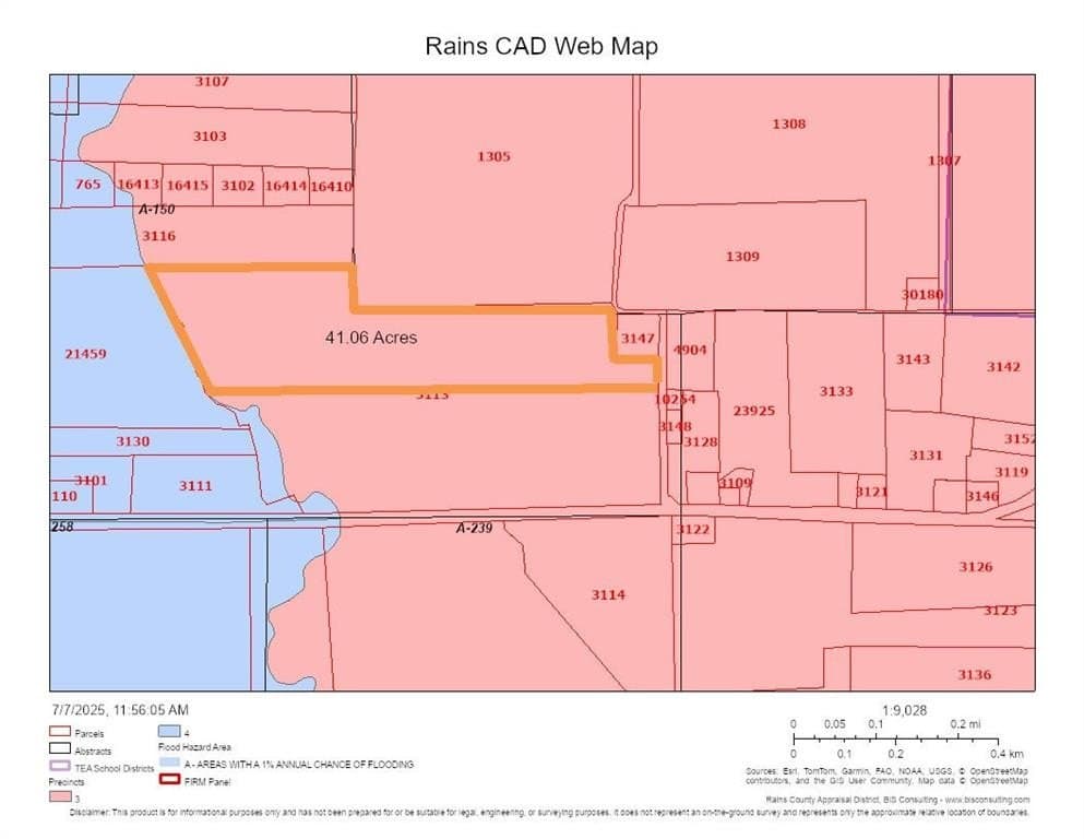 41.06 acres in Rains County