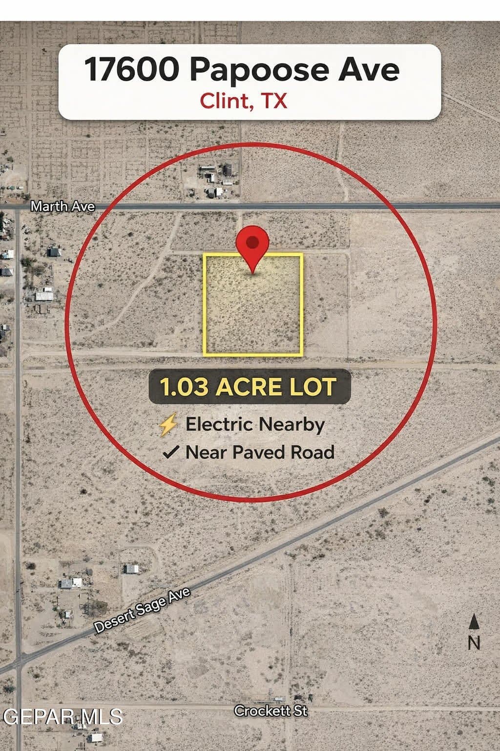 1.03 acres in El Paso County