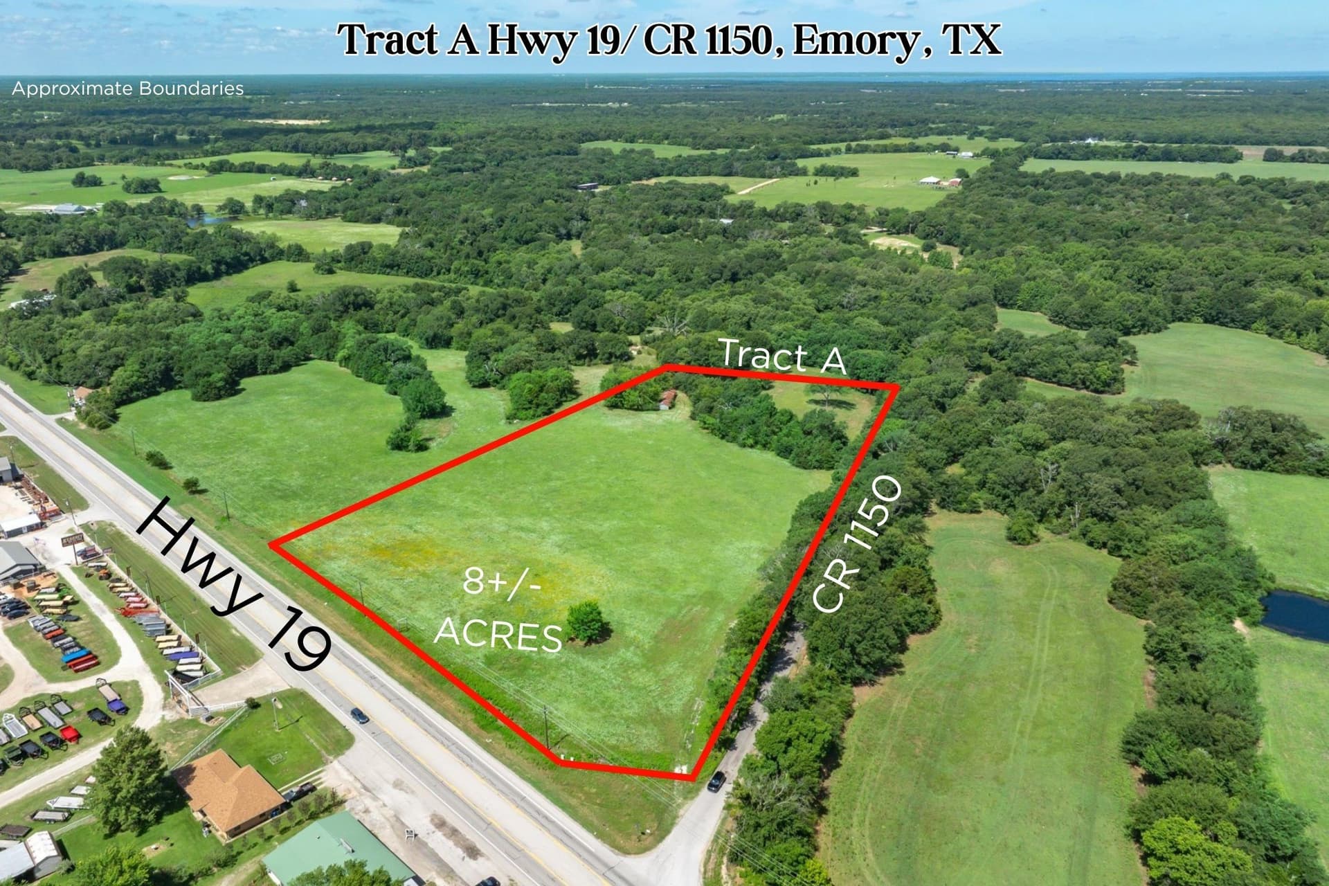 8.45 acres in Rains County