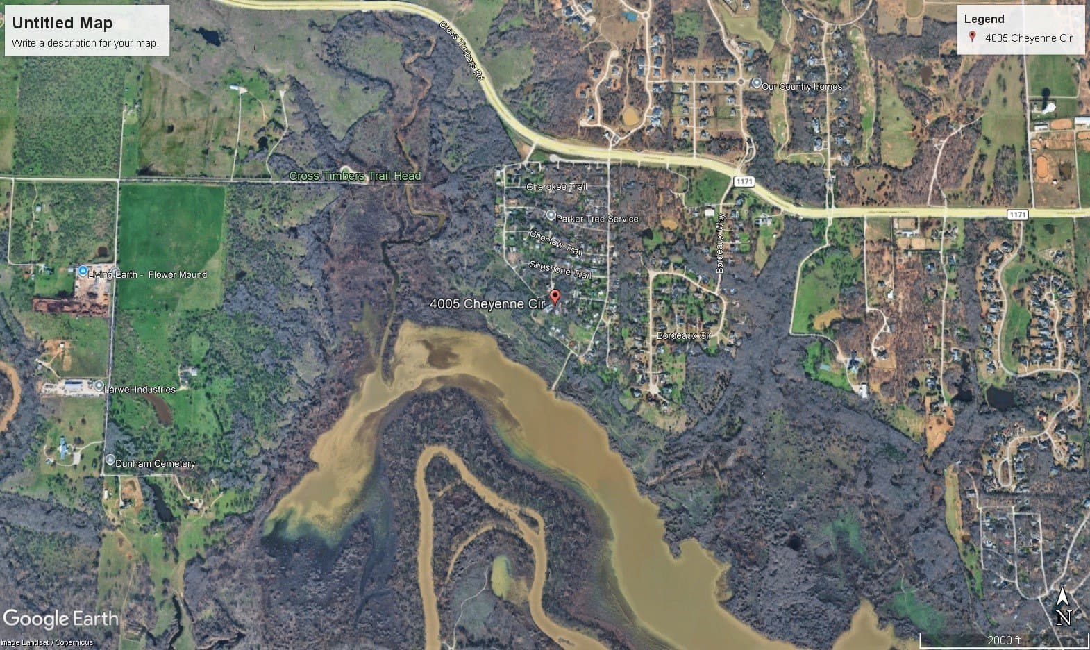 0.34 acres in Denton County