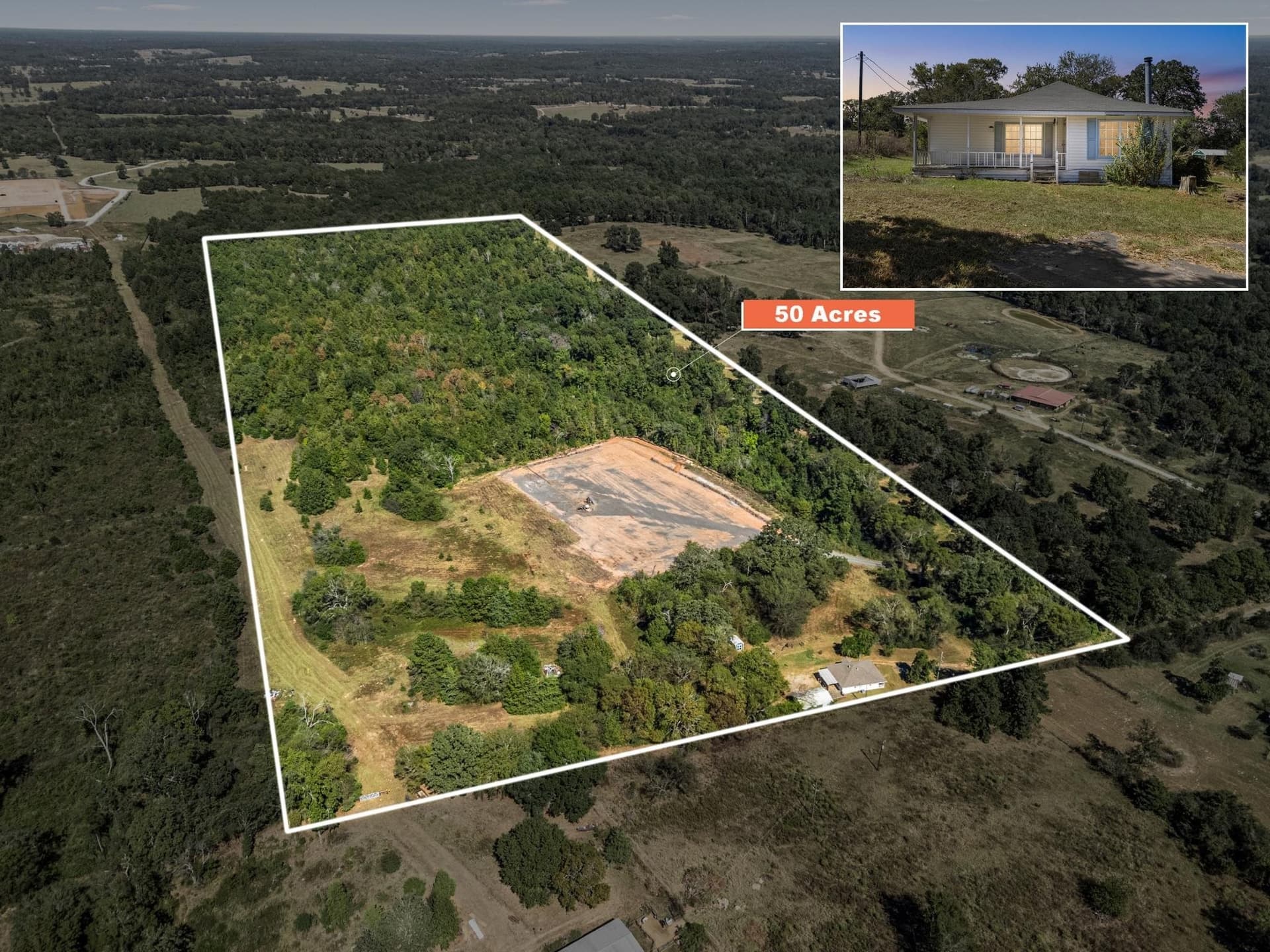 50 acres in Rusk County
