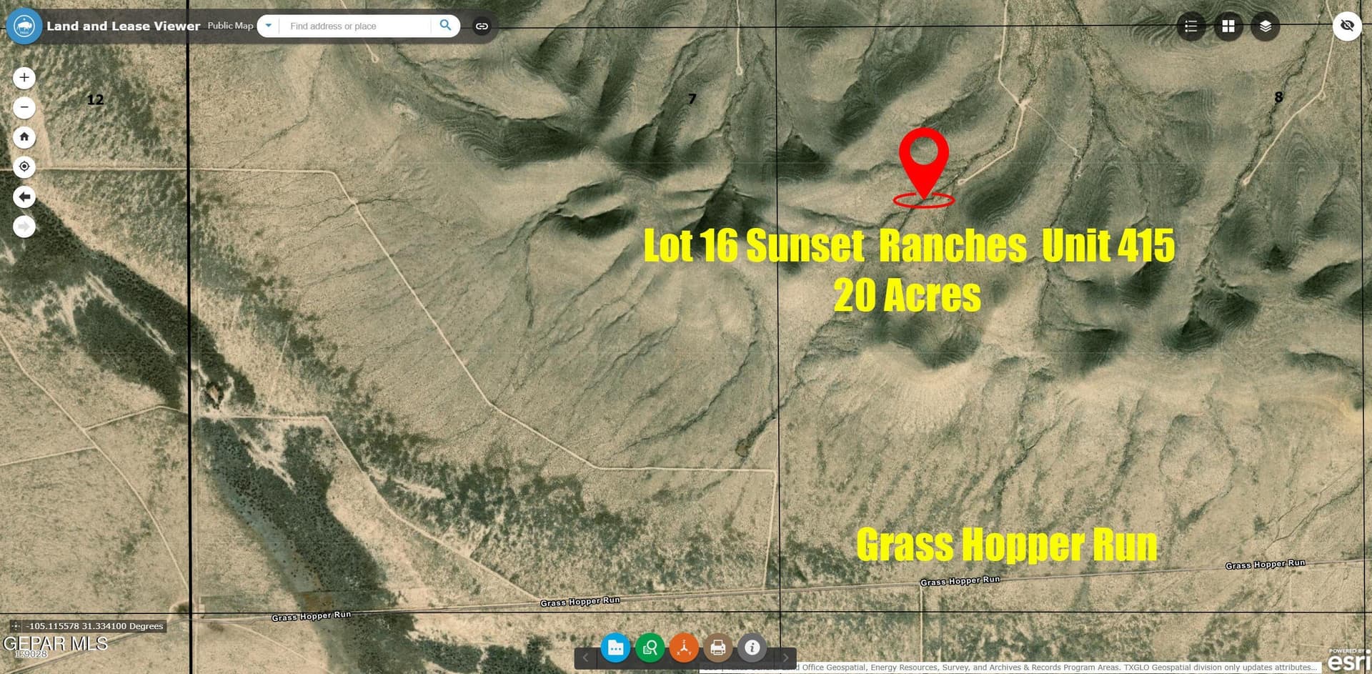 20 acres in Hudspeth County