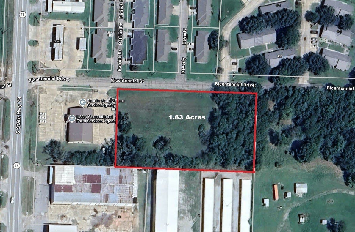1.63 acres in Fannin County