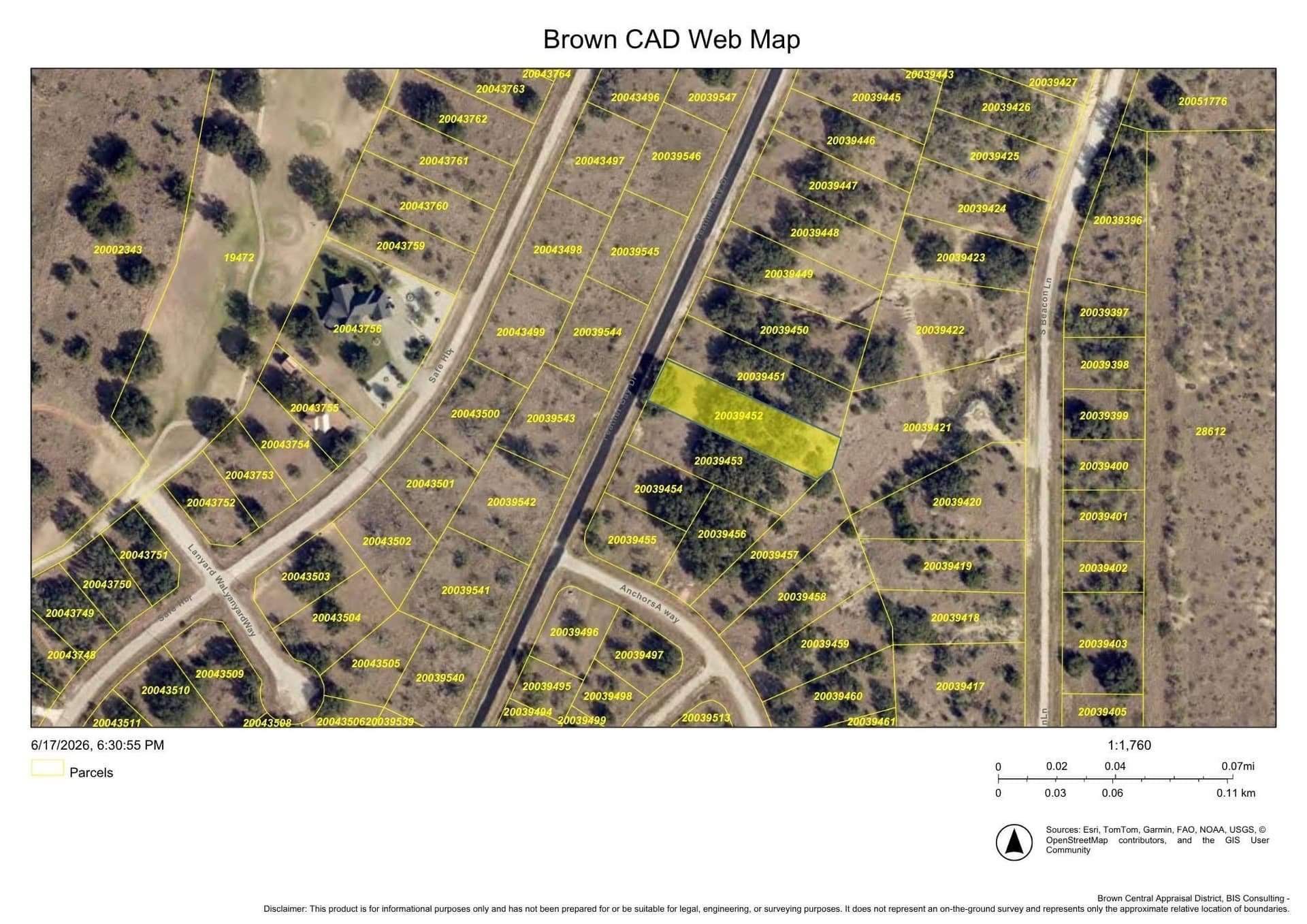 0.52 acres in Brown County