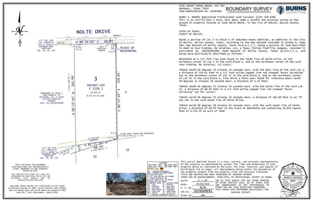 0.25 acres in Dallas County