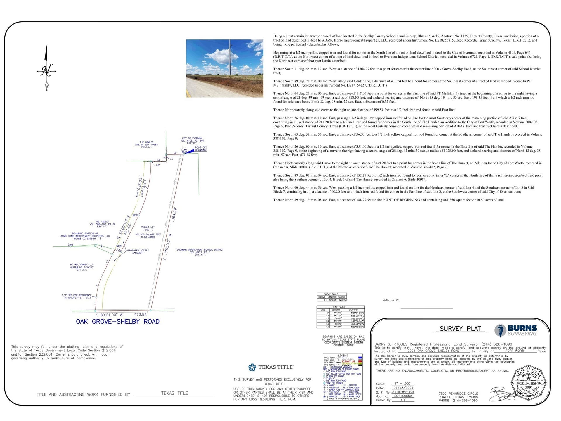 10.14 acres in Tarrant County gallery image 2