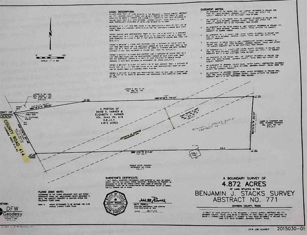 4.87 acres in Johnson County