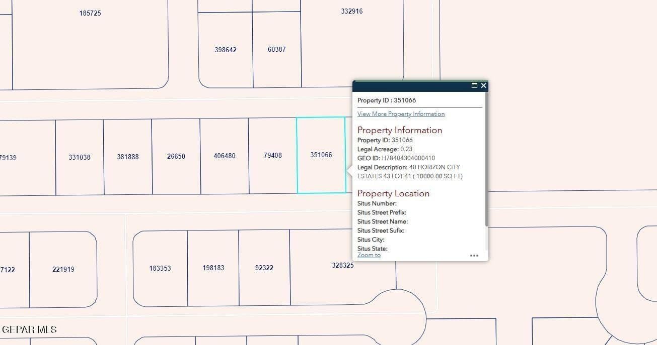 0.23 acres in El Paso County