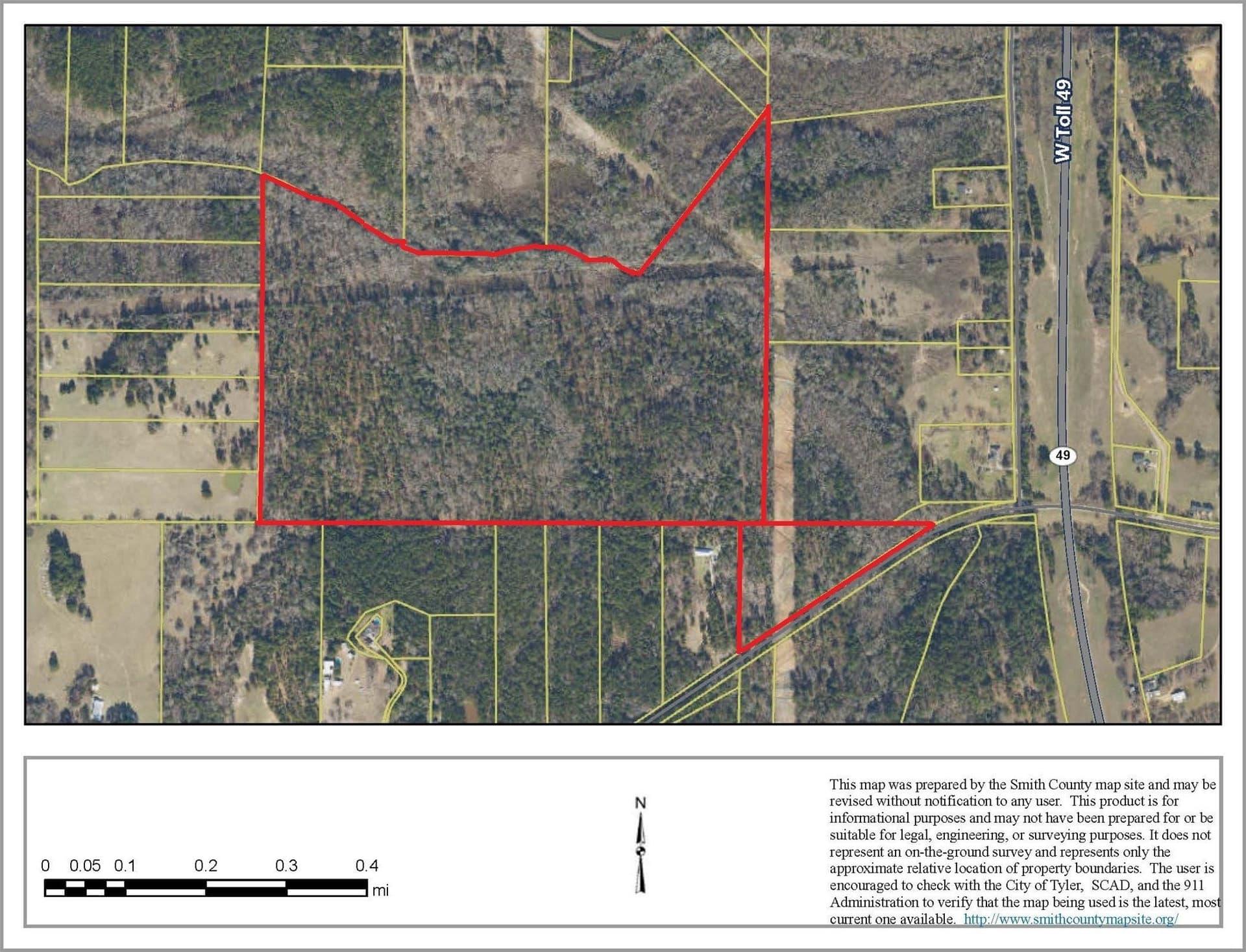 120.68 acres in Smith County