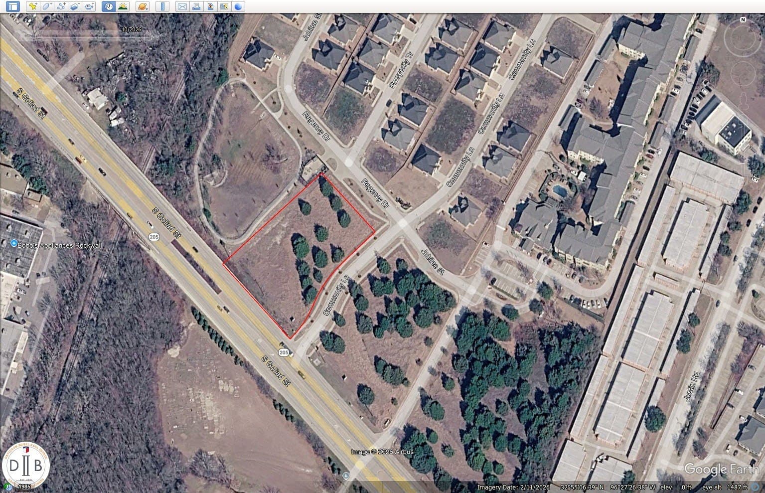 1.35 acres in Rockwall County