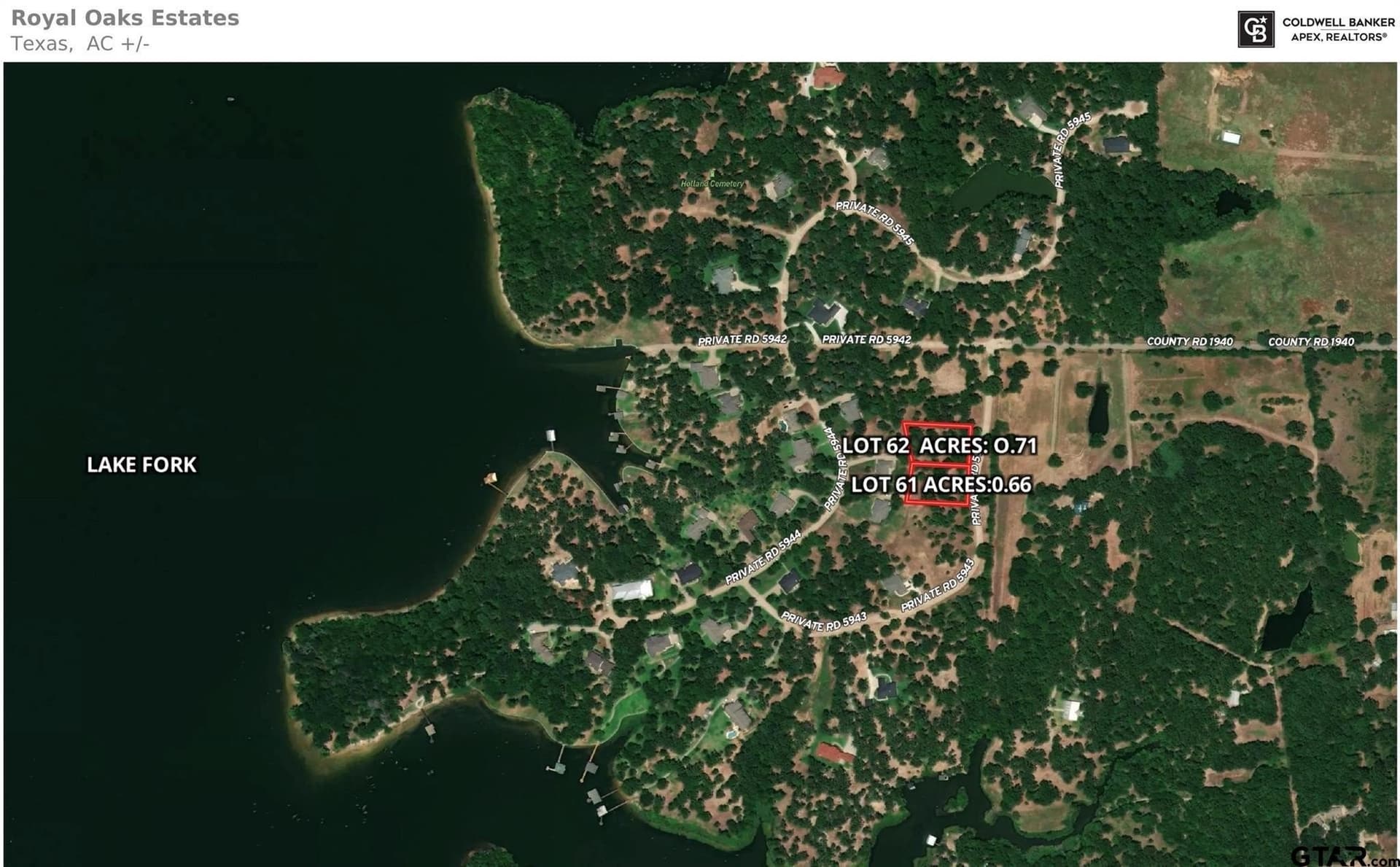 0.71 acres in Wood County