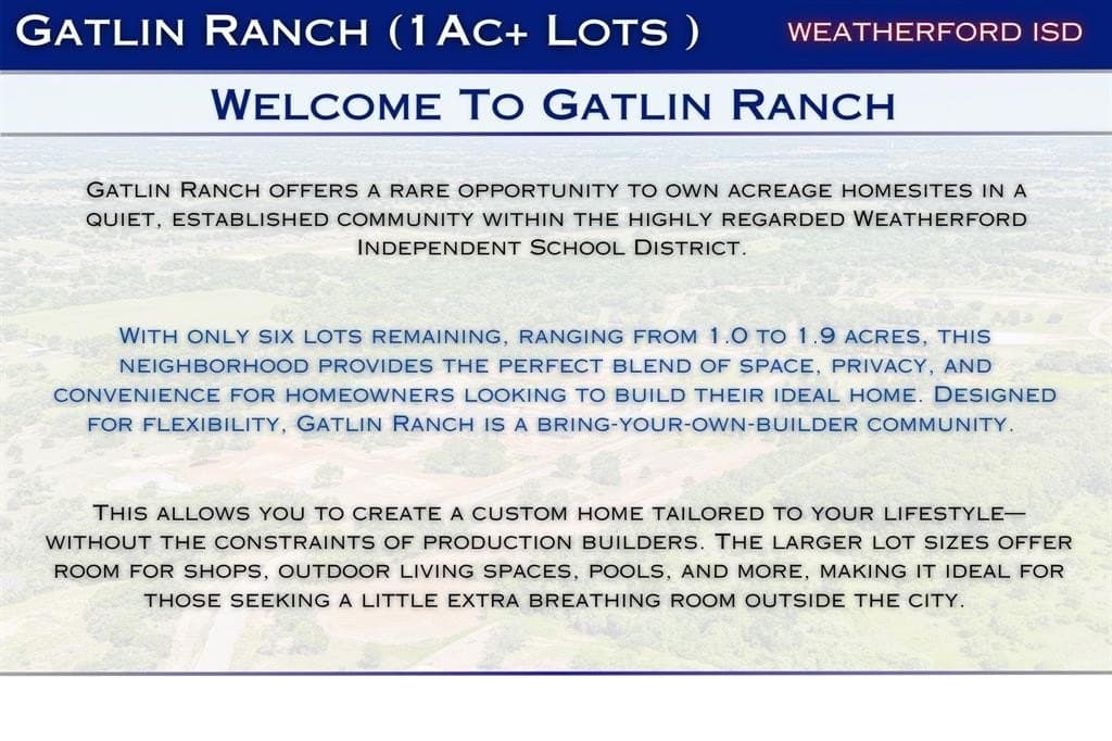 1.02 acres in Parker County