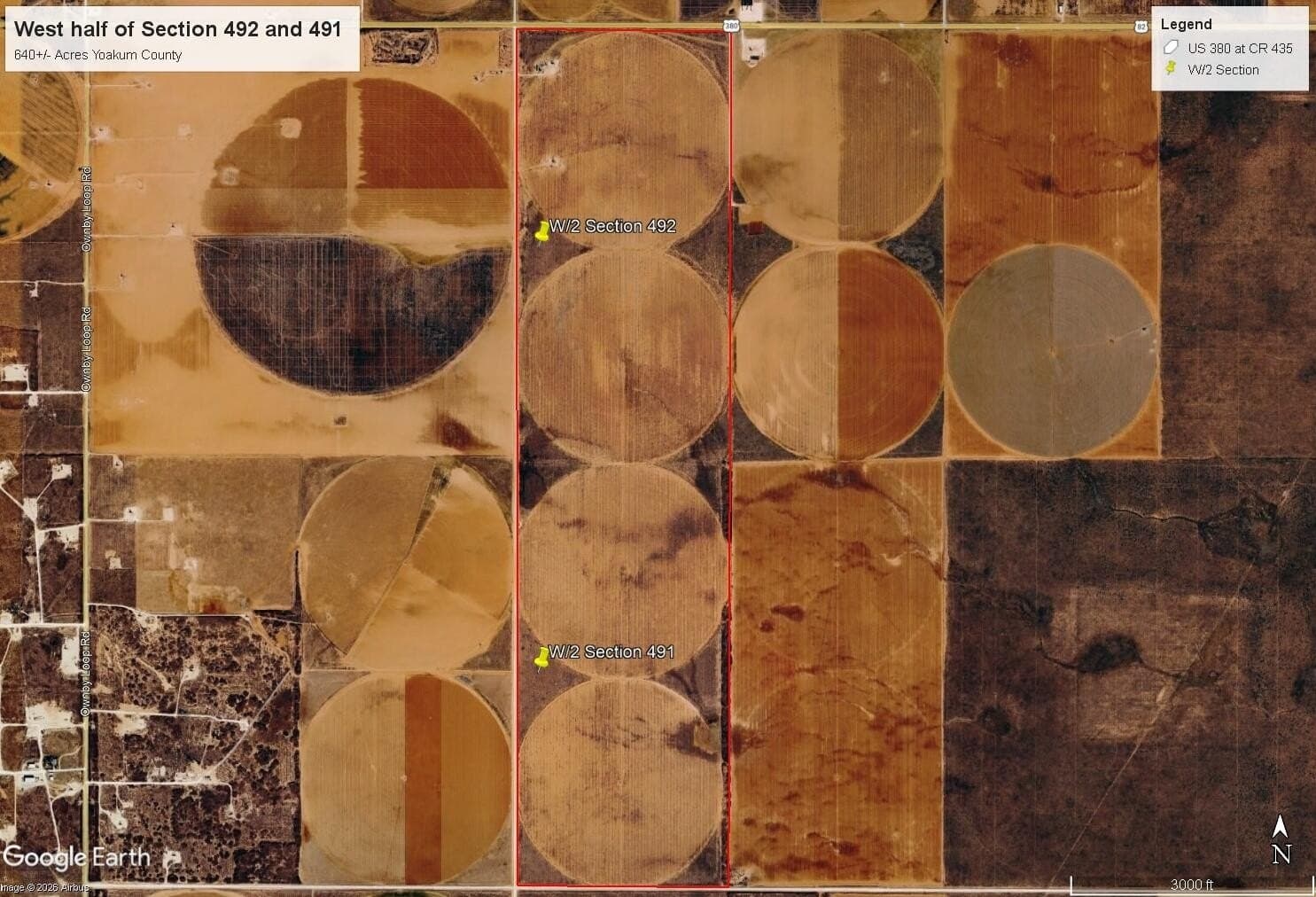 0 acres in Yoakum County