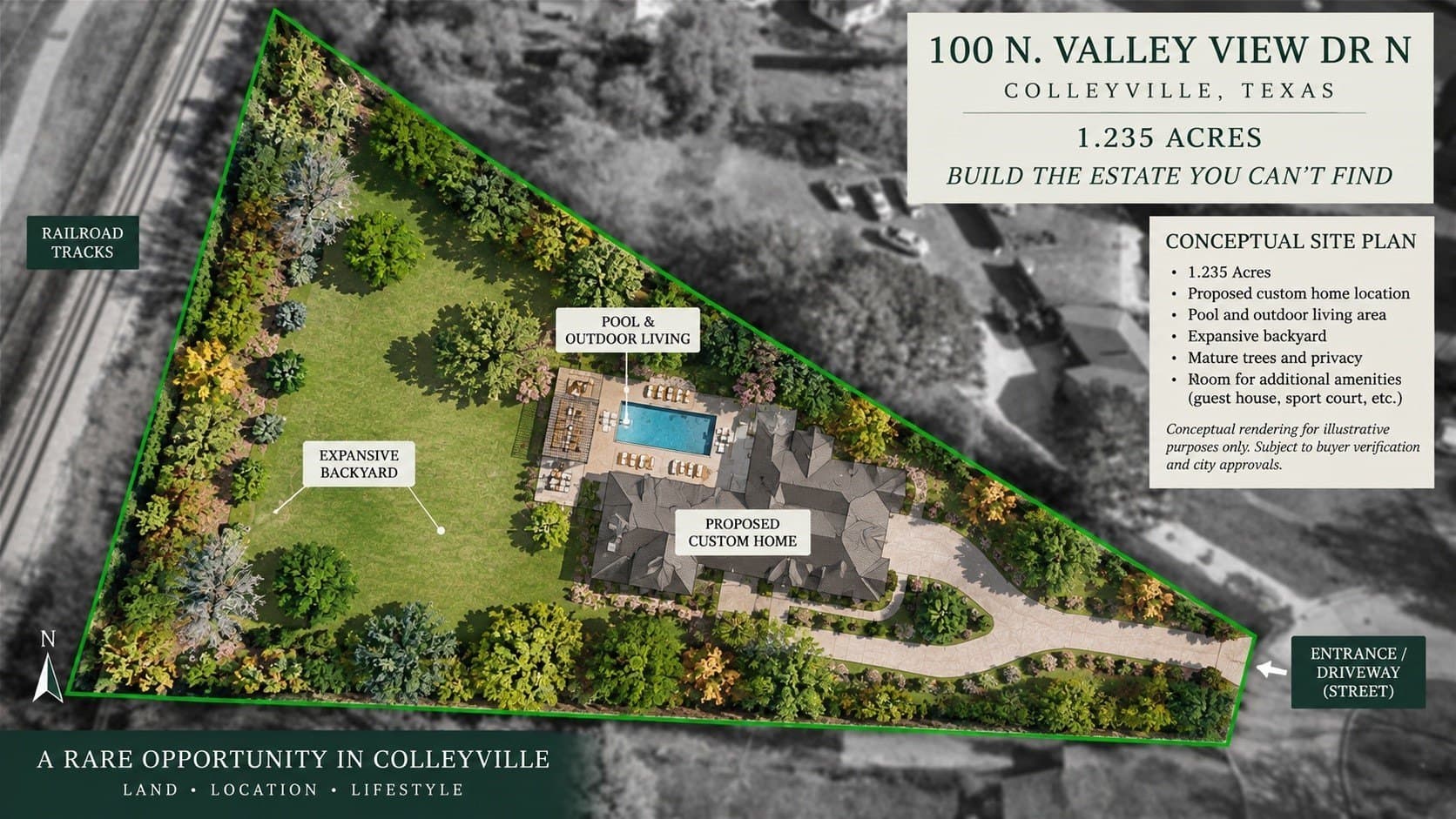 1.24 acres in Tarrant County