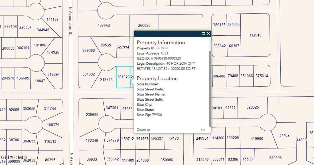 0.23 acres in El Paso County