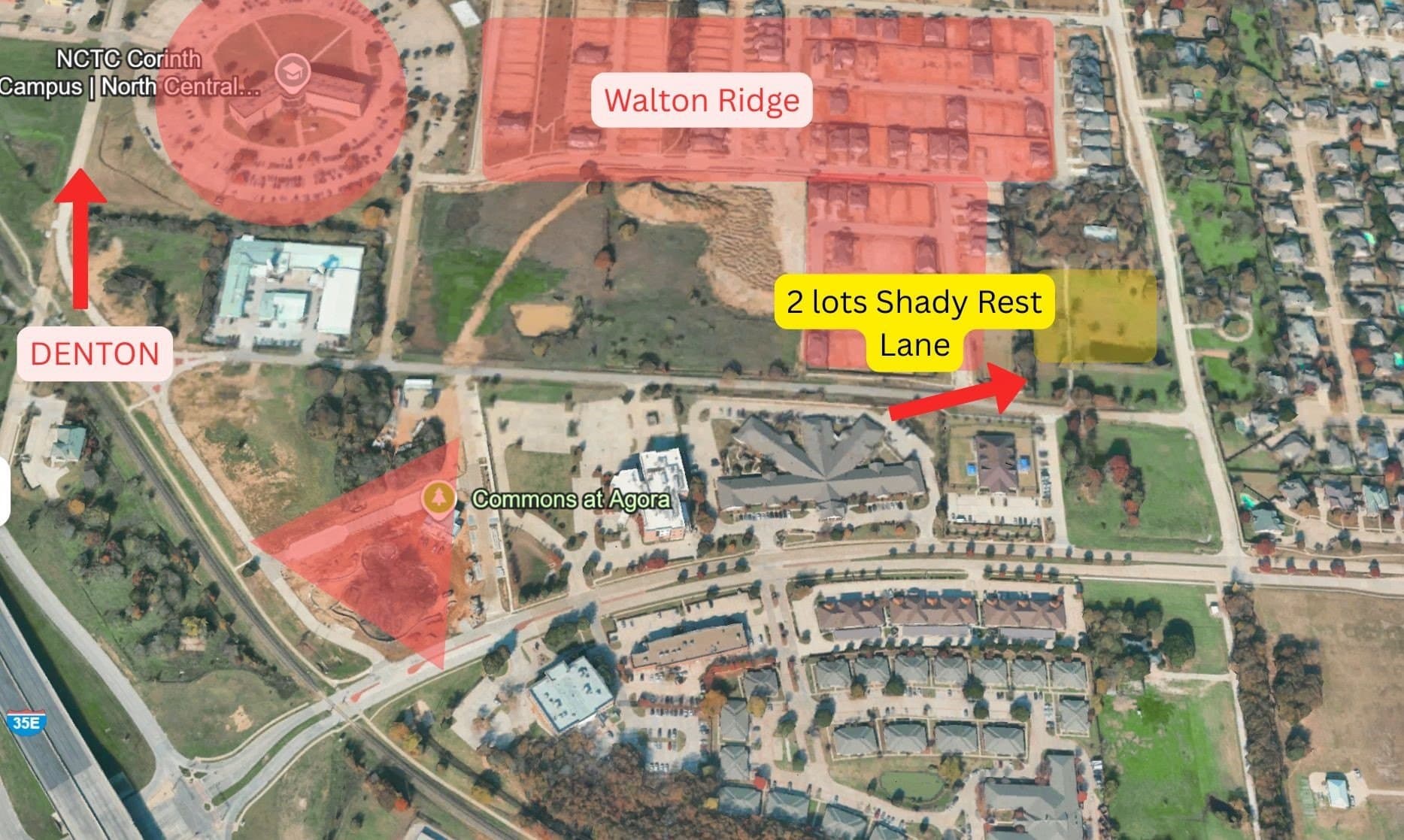 0.49 acres in Denton County