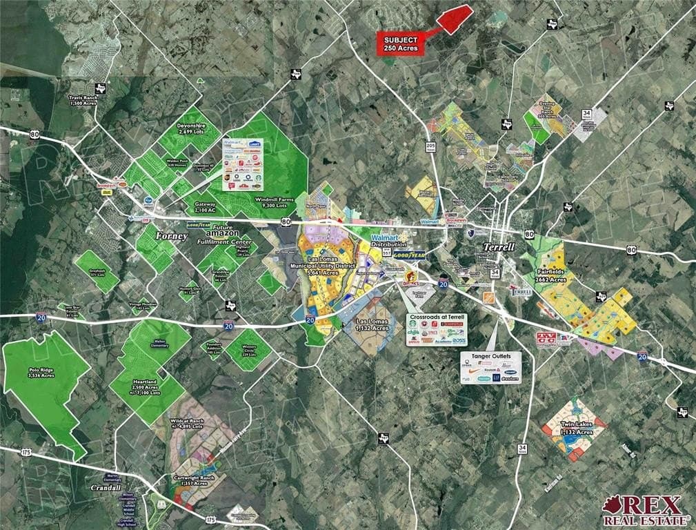 250 acres in Kaufman County