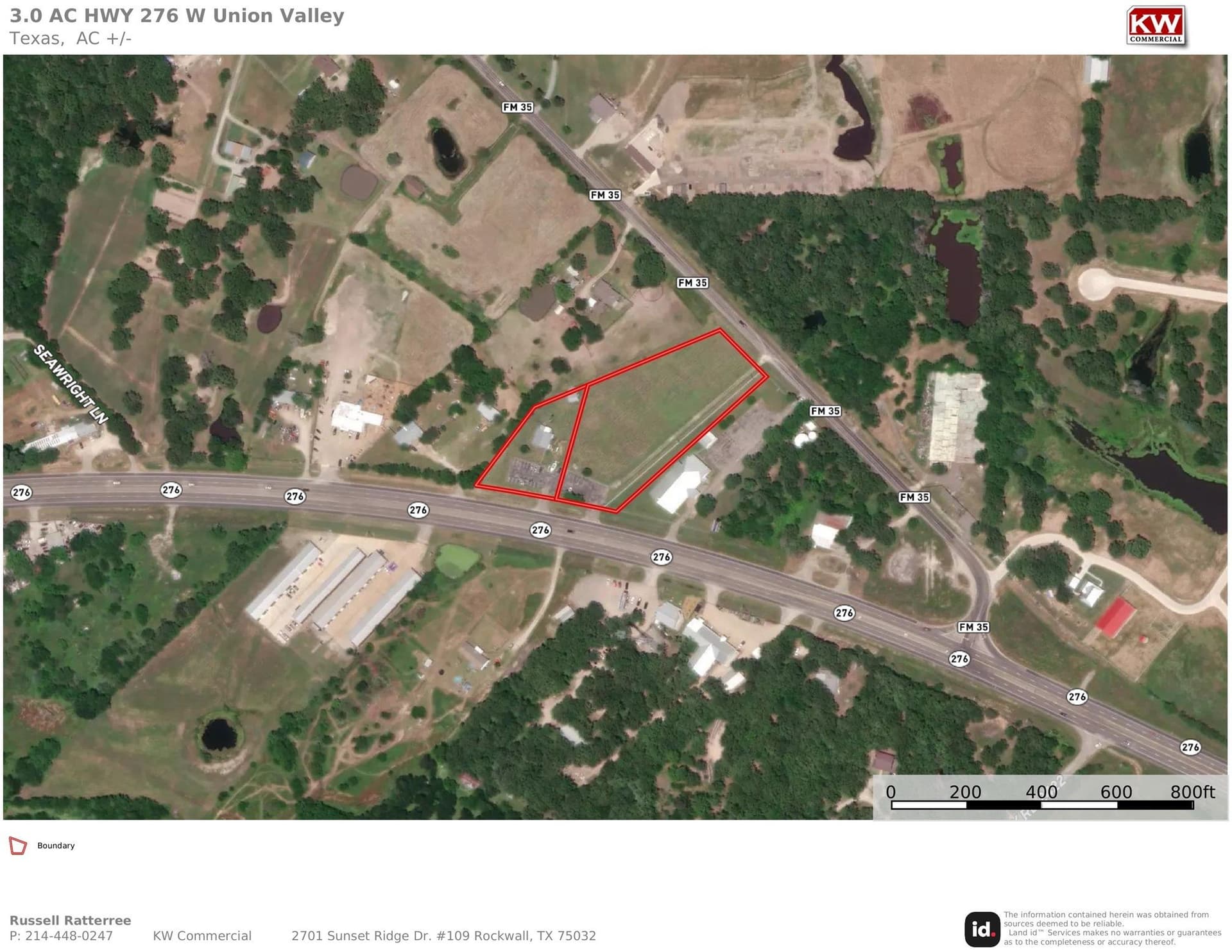 3 acres in Hunt County