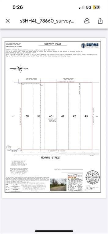 0.49 acres in Hunt County