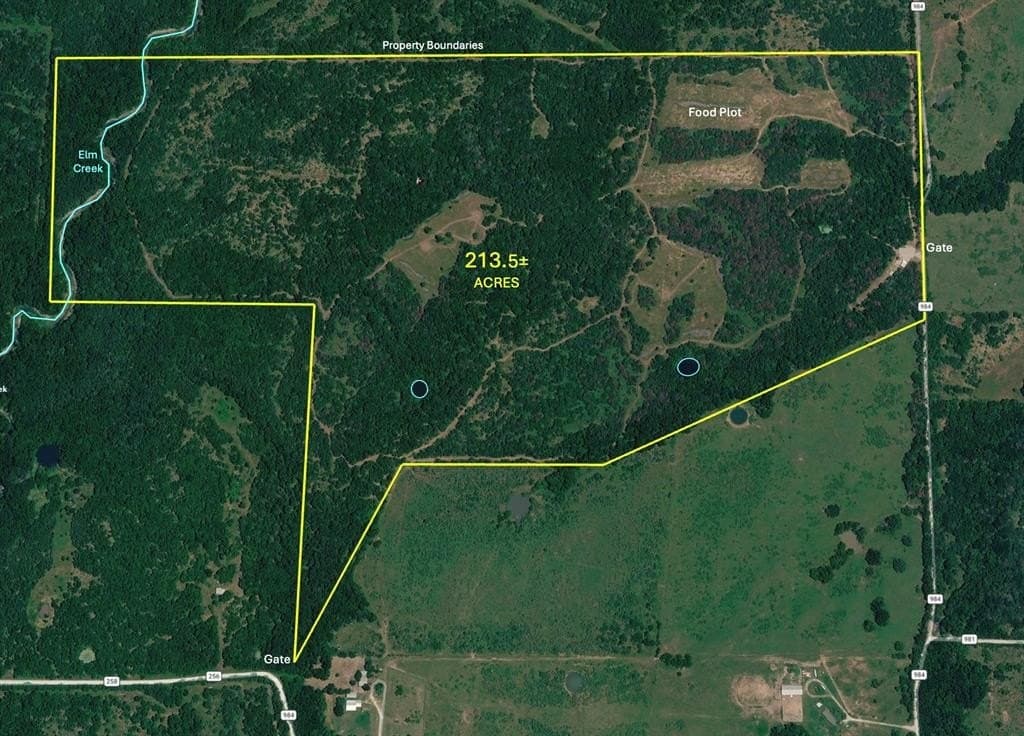 213.5 acres in Freestone County