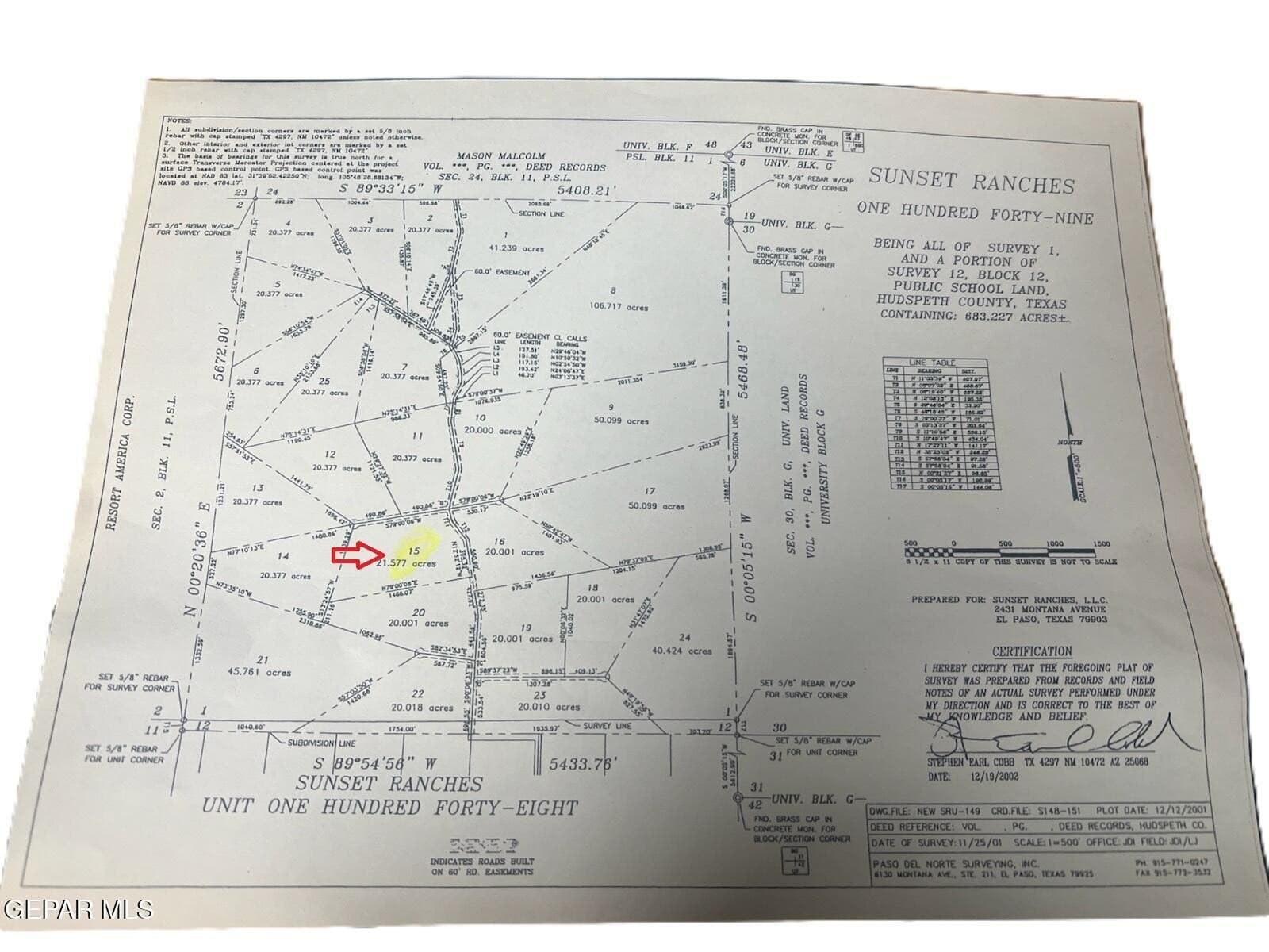 20 acres in Hudspeth County