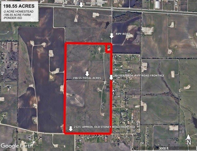198.55 acres in Denton County