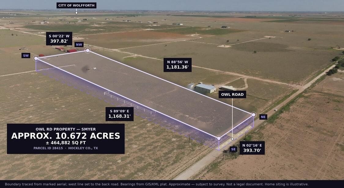 10.66 acres in Hockley County