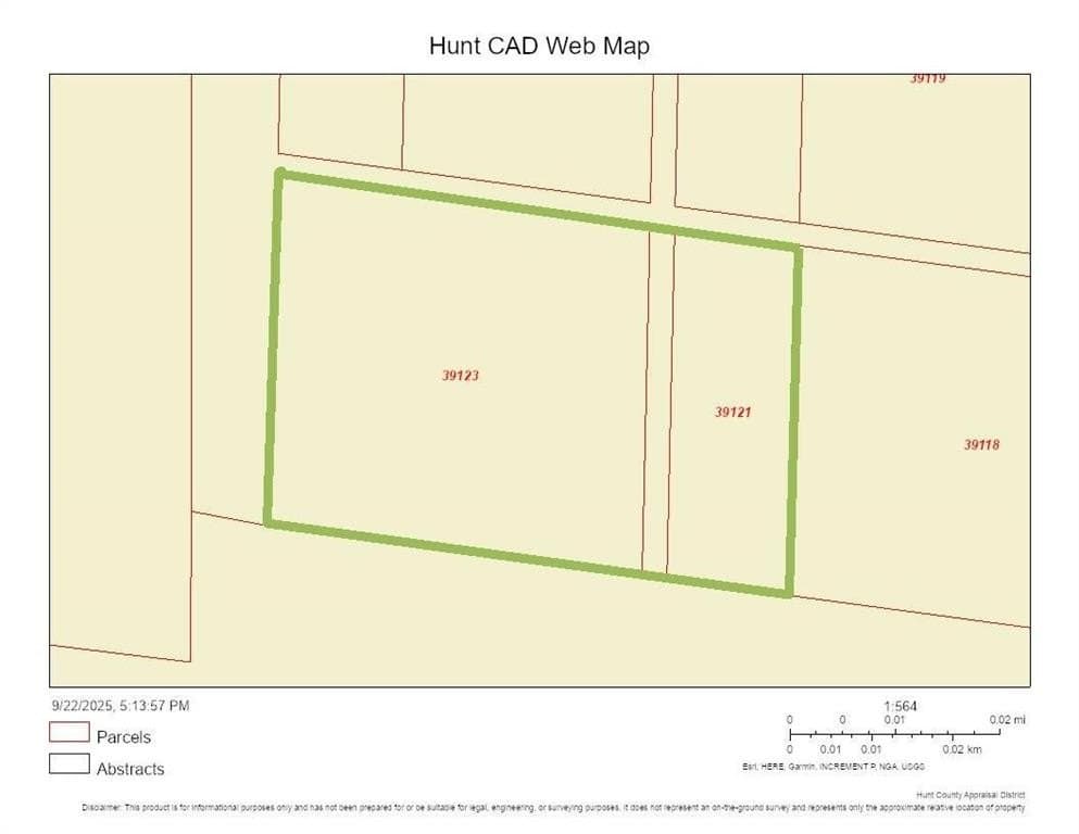 0.64 acres in Hunt County