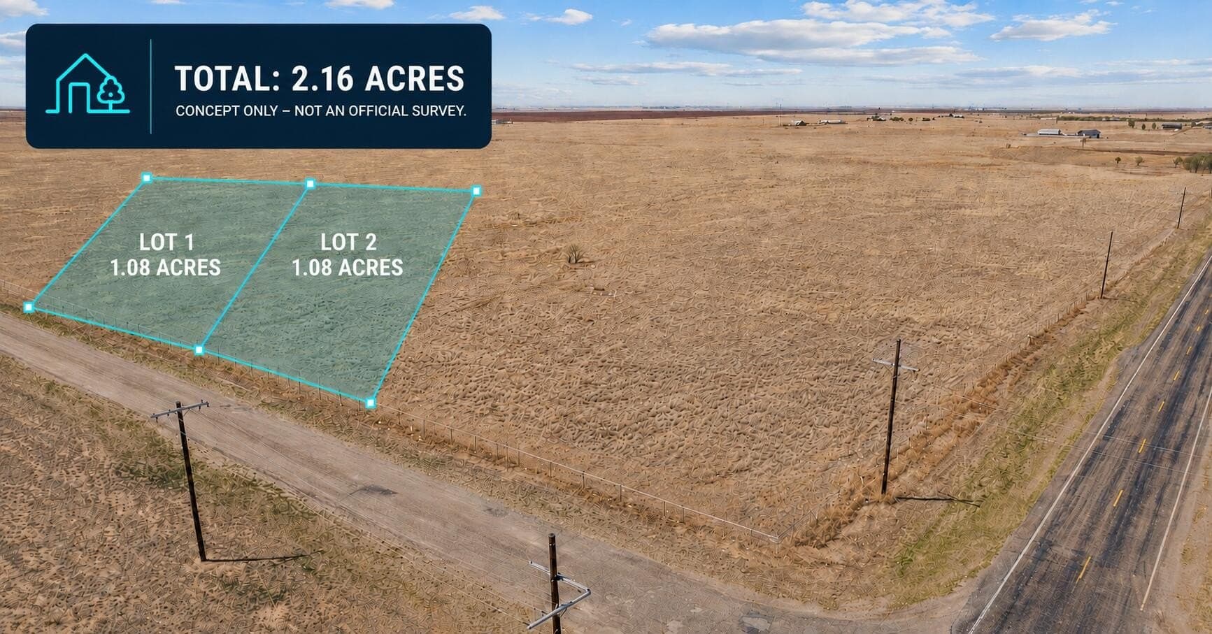 2.06 acres in Lubbock County