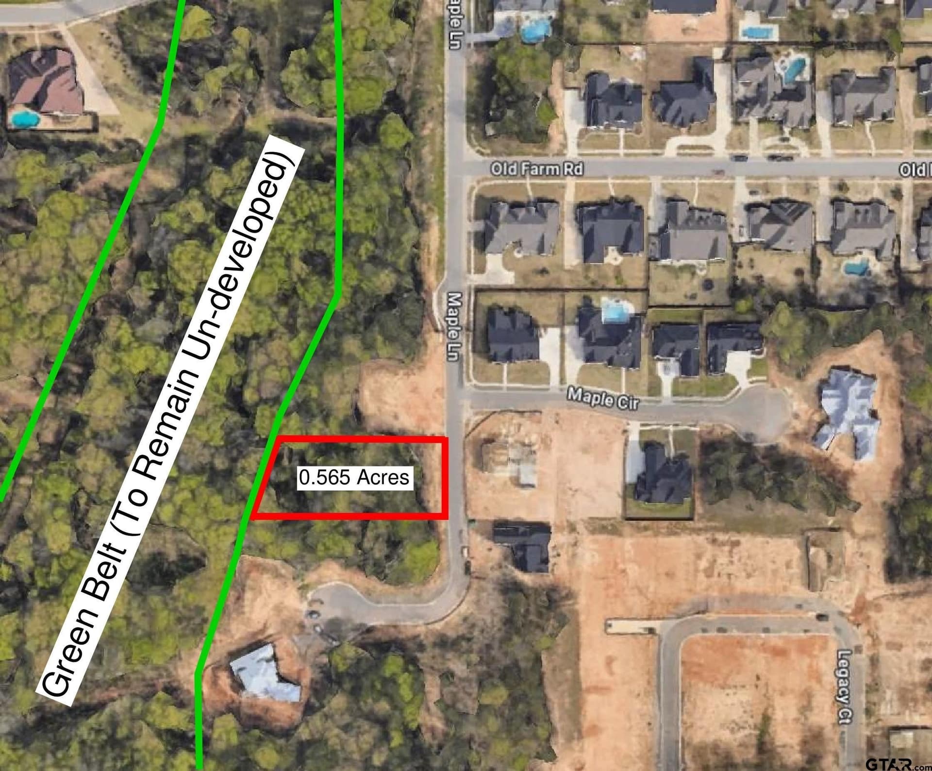 0.57 acres in Smith County