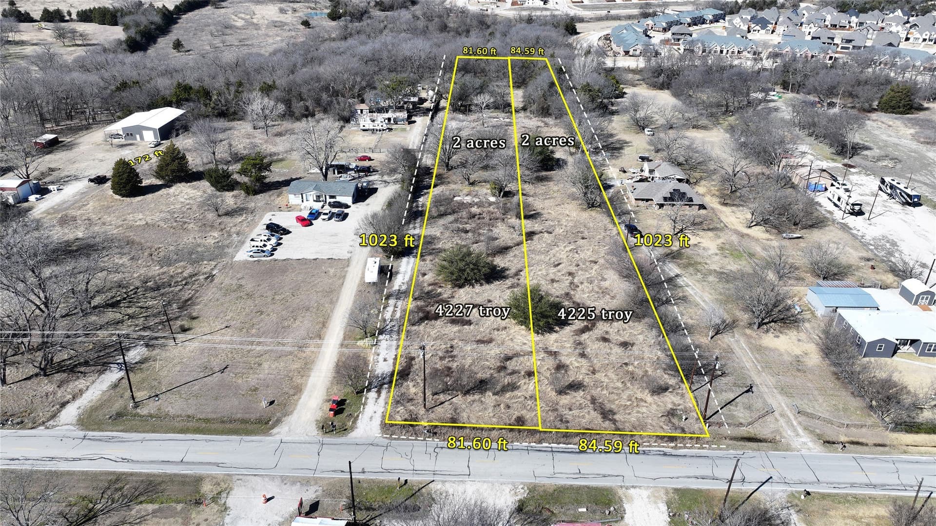 2 acres in Dallas County