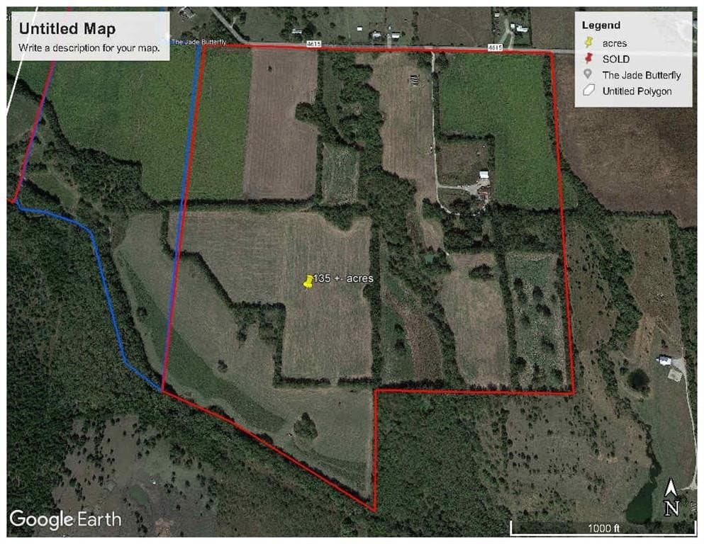 135.73 acres in Hunt County