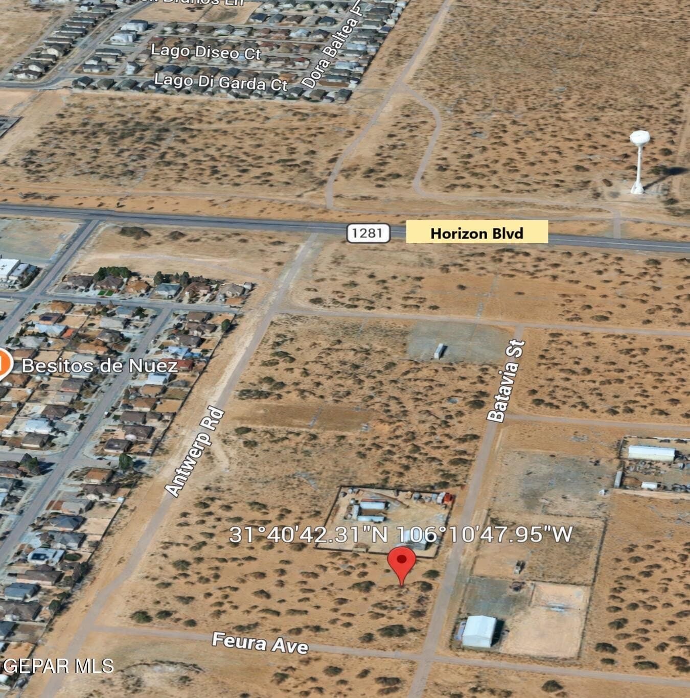 0.5 acres in El Paso County