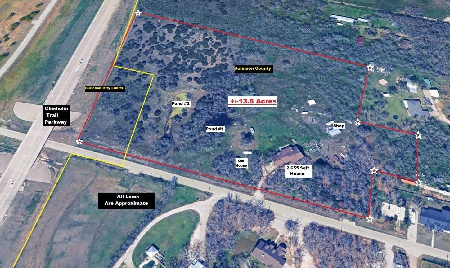 13.52 acres in Johnson County