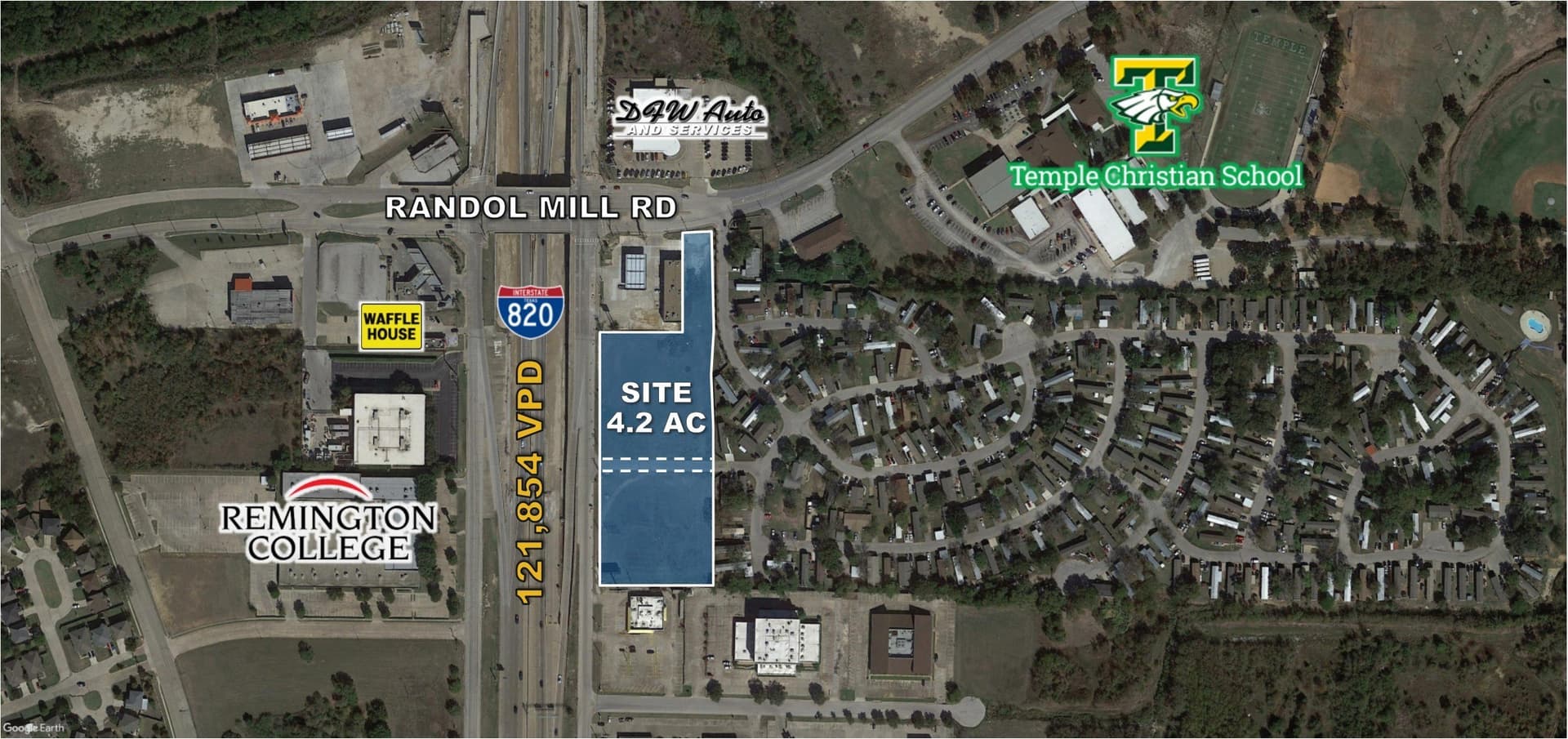 4.21 acres in Tarrant County