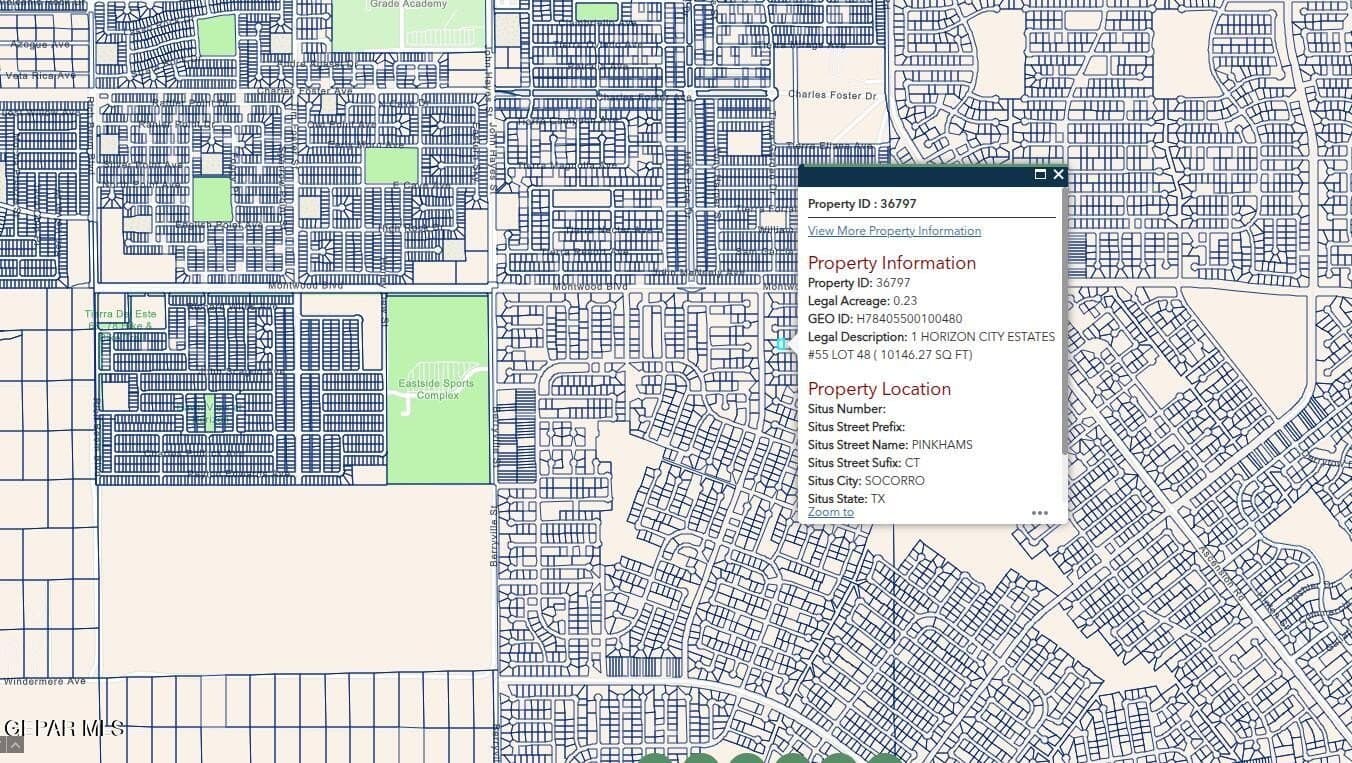 0.23 acres in El Paso County