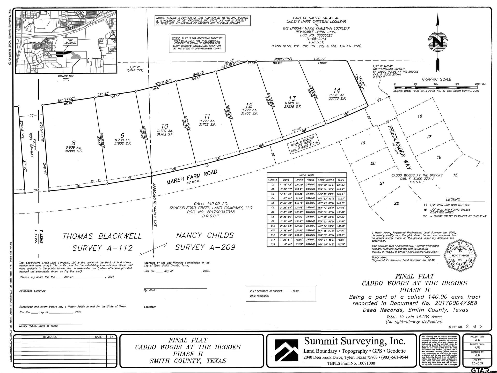 0.73 acres in Smith County