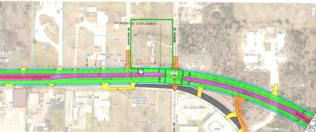2.25 acres in Tarrant County