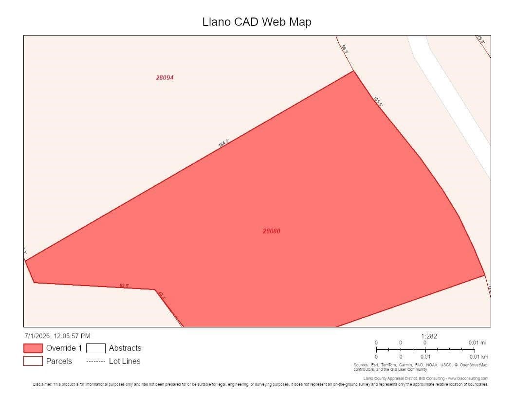 0.24 acres in Llano County