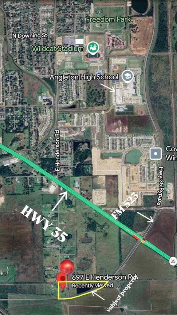 15.4 acres in Angleton County