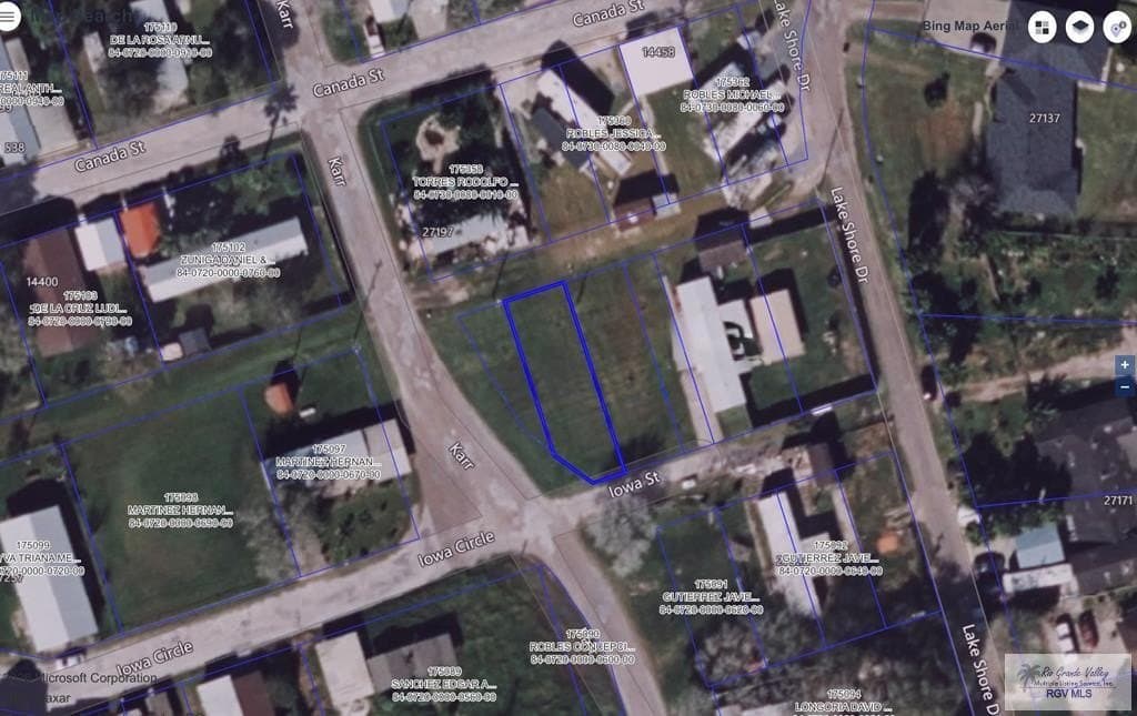 0.07 acres in CAMERON County