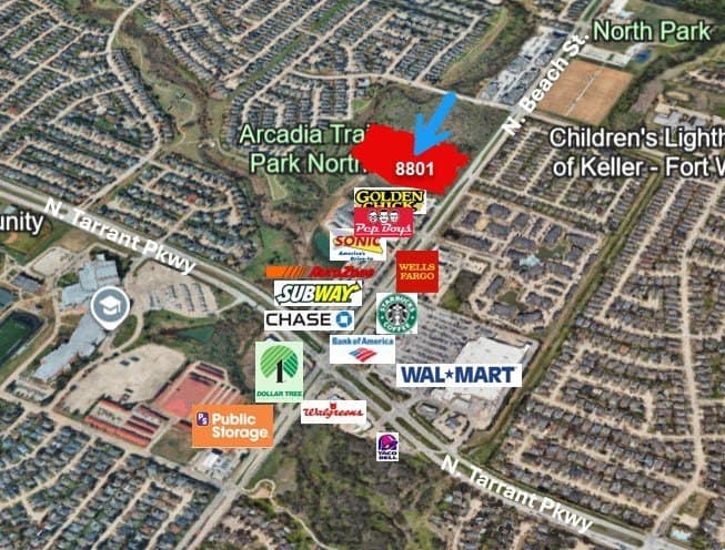 14.28 acres in Tarrant County