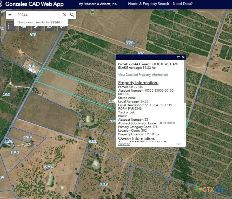 36.33 acres in Gonzales County featured view