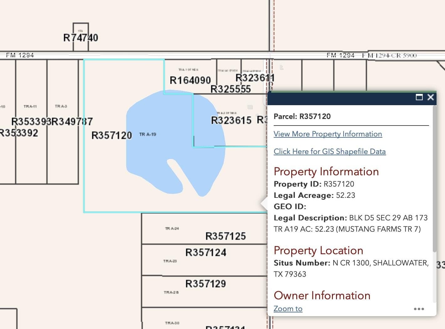 52.23 acres in Lubbock County
