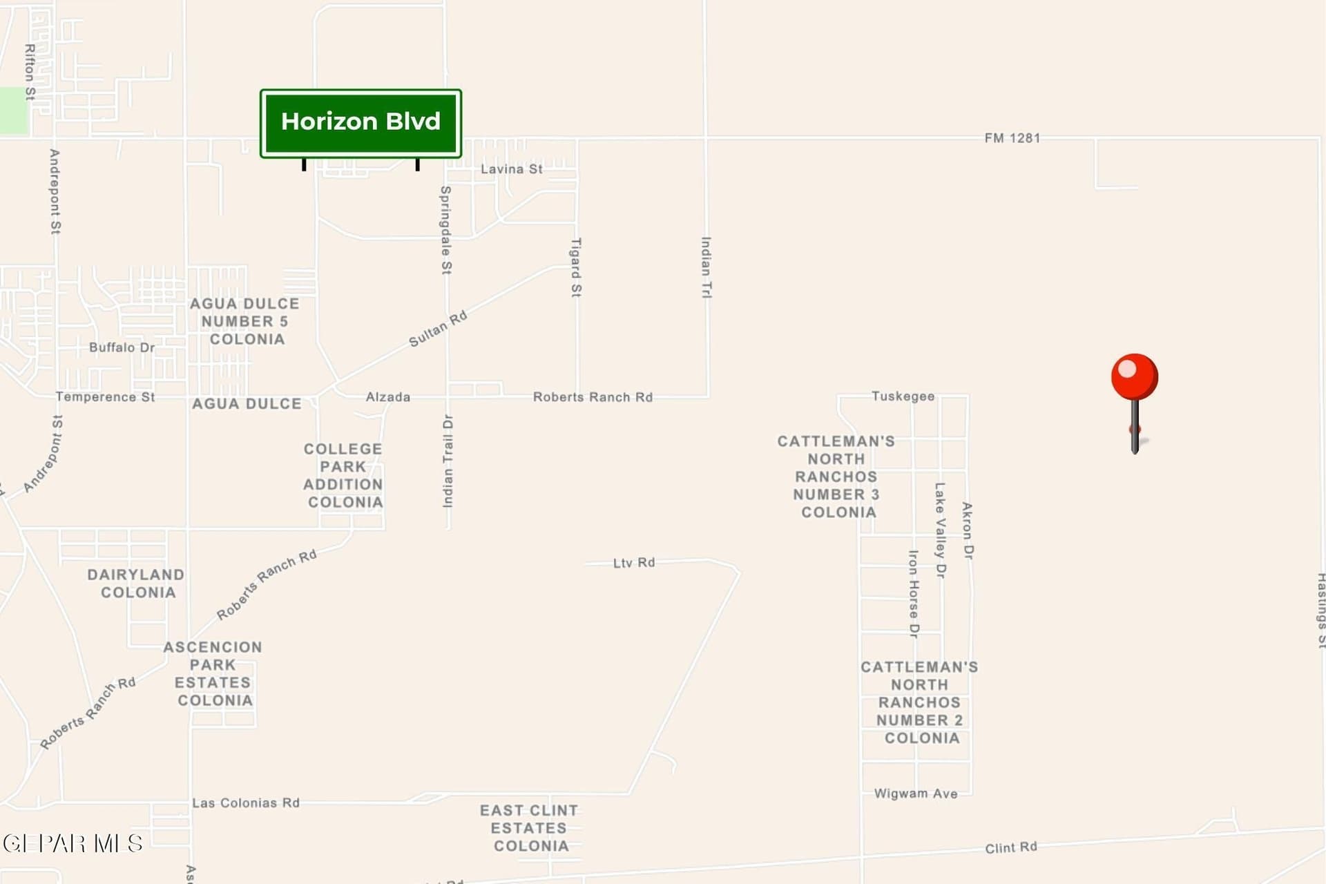 2.5 acres in El Paso County