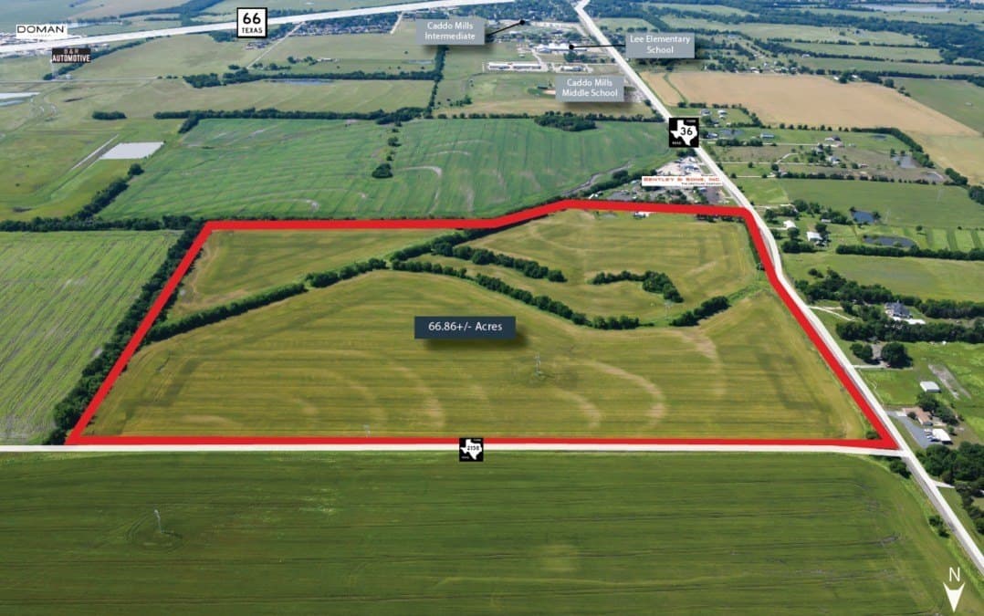 66.86 acres in Hunt County