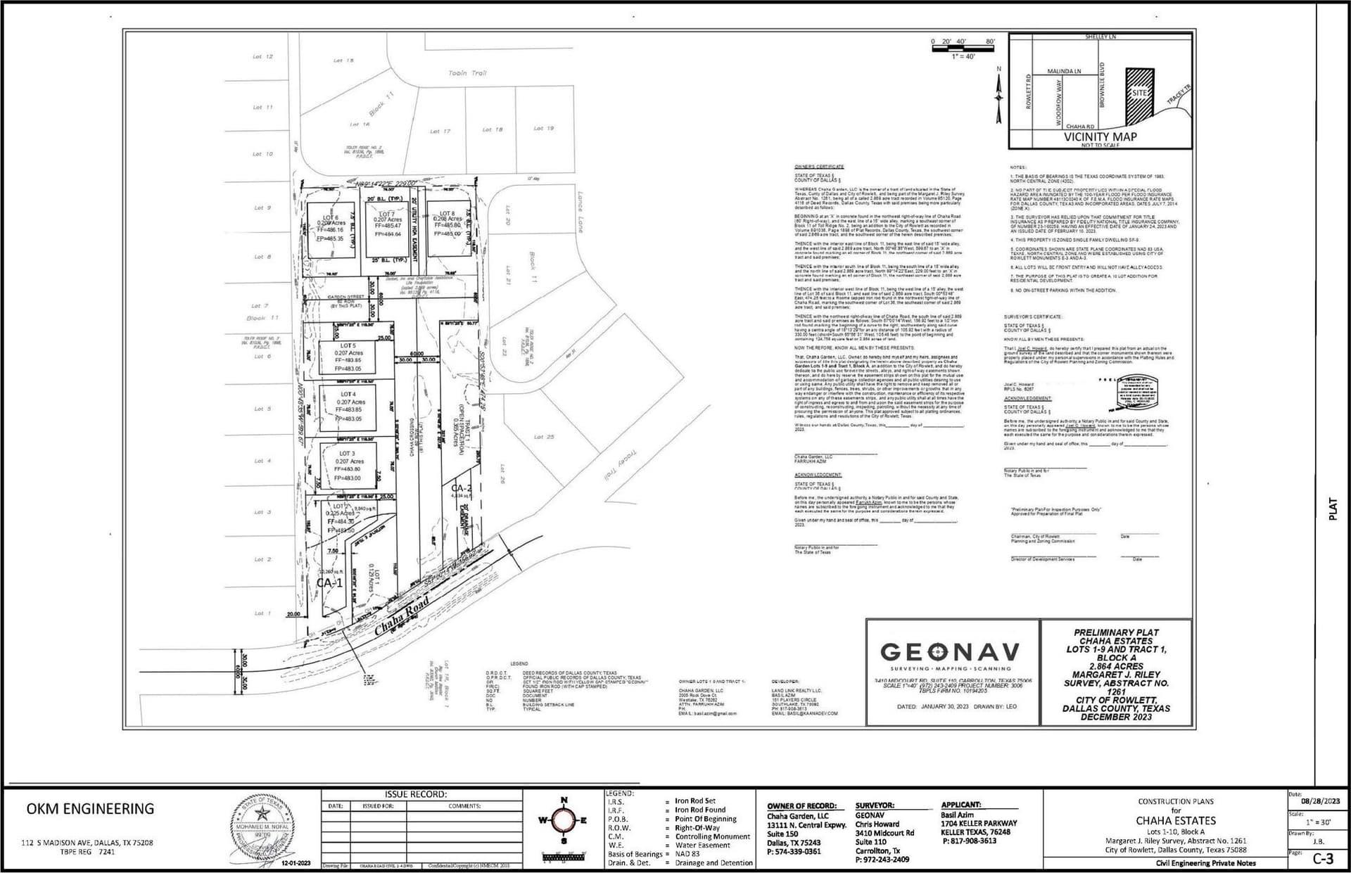 2.87 acres in Dallas County