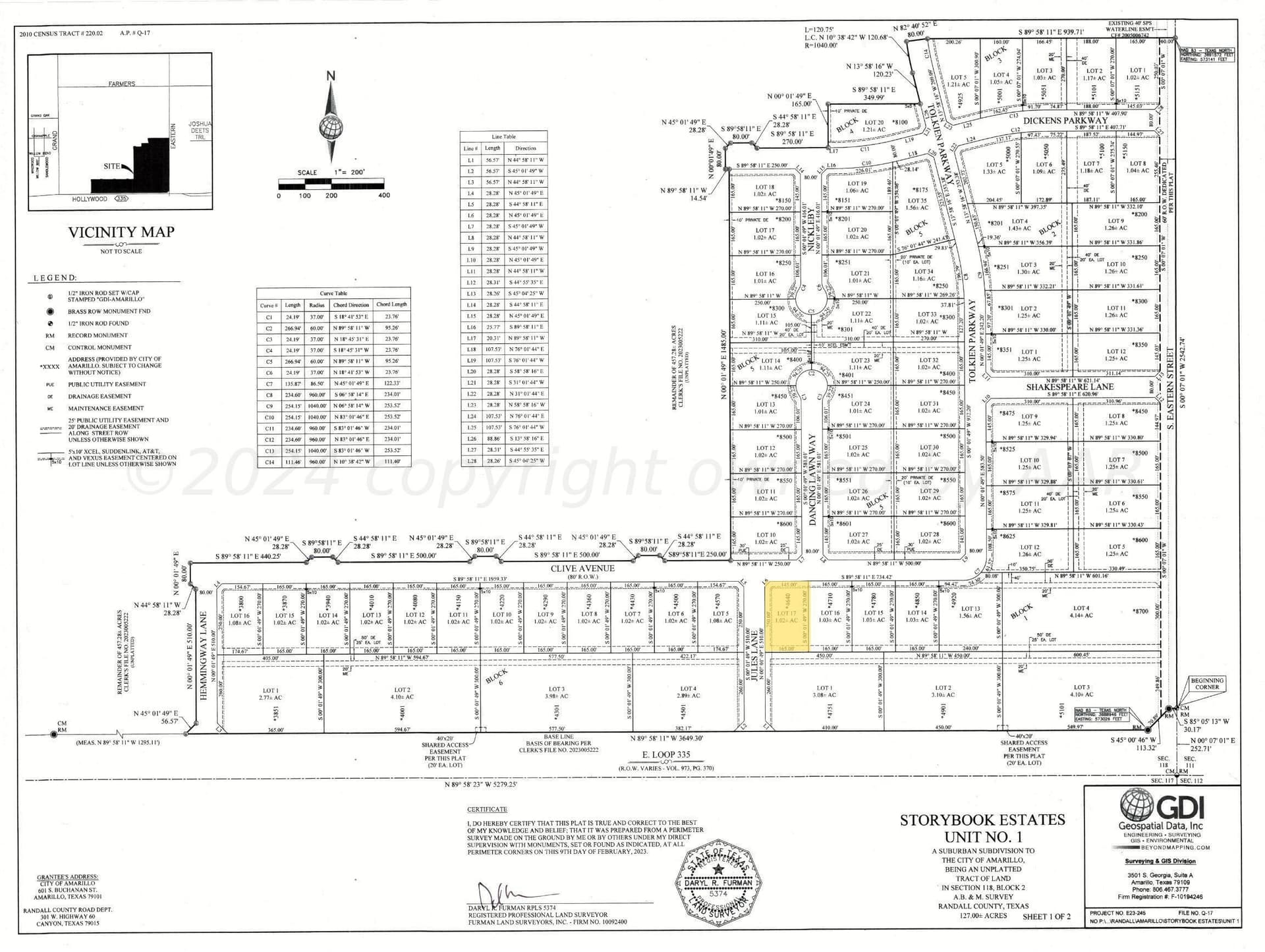 1.02 acres in Randall County